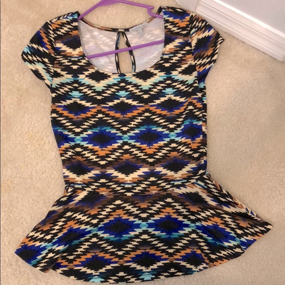 Charlotte Russe peplum top